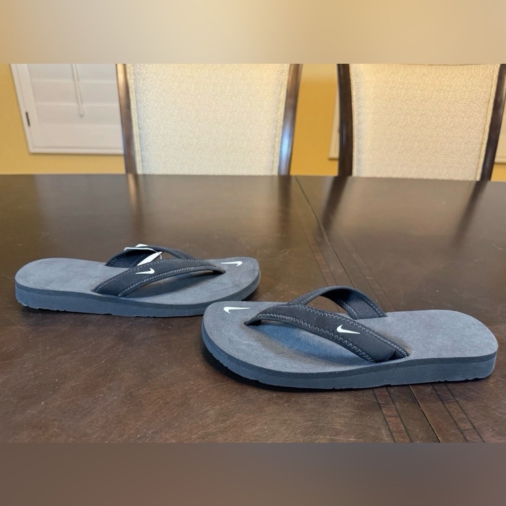 New Nike Thong Slides Sandals Black Flip Flop Size US 7 - Picture 9 of 13